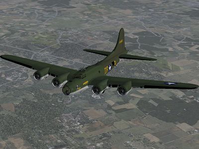 B-17F FS2002 model in FS2004