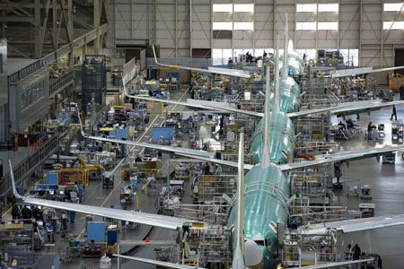 Boeing 737 Production Line