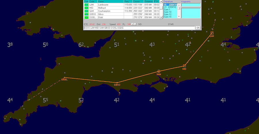 EGSS EGHQ routemap