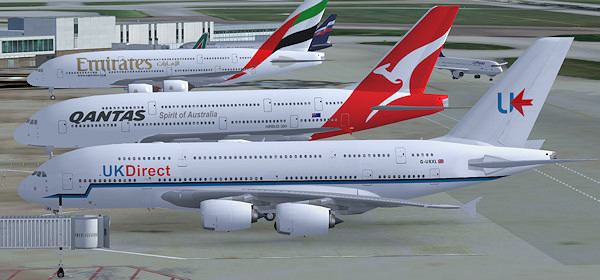 A380's at Heathrow