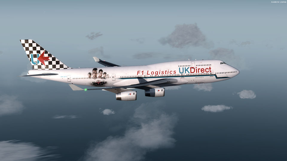 iFly Boeing 747-400 in UKDirect special livery