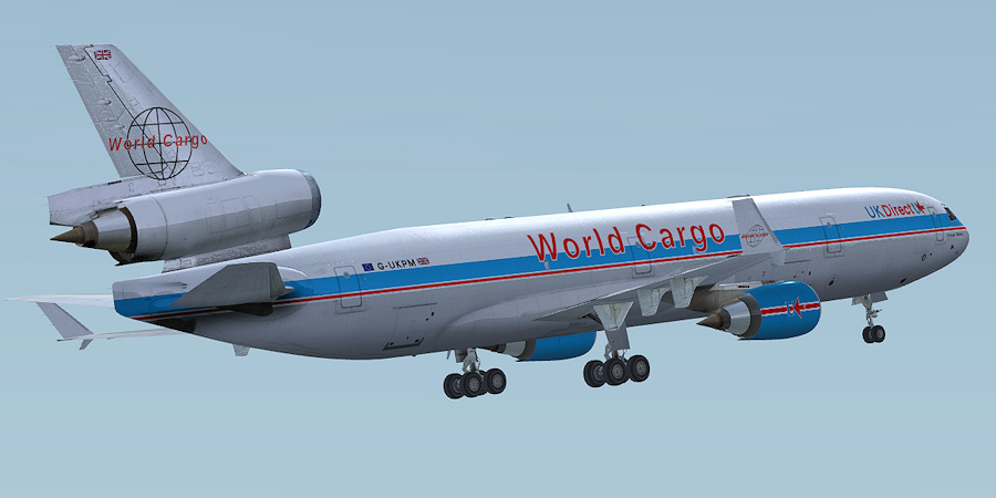 PMDG MD-11F in UK World Cargo livery